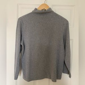 Frank & Oak - grey mock neck sweater